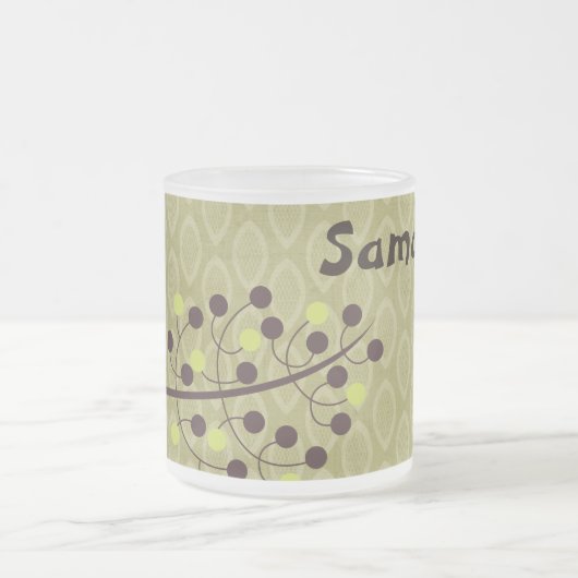 Waldhühner Wald Mattiert Glass Kaffee Tasse Cup (Mittel)