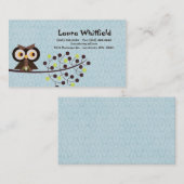 Waldhüllen-Waldland-Hoot-Nachtkarte Visitenkarte (Vorne/Hinten)