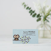 Waldhüllen-Waldland-Hoot-Nachtkarte Visitenkarte (Stehend Vorderseite)