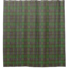 Waldhütte Forest Green Tartan Duschvorhang