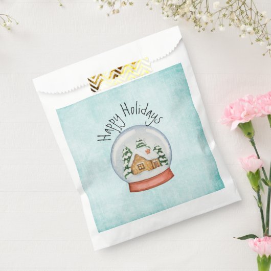 Waldhütte Holiday Snow Globe Geschenktütchen (Versiegelt)