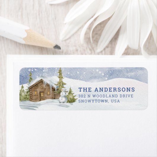 Waldhütte im Schnee | RÜCKSENDEADRESSE (Insitu)