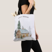Waldhütte mit Hirsch Personalisiert Tasche (Von Nahem)