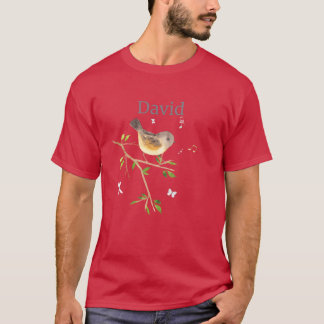 Waldier Bird Name David friends T-Shirt