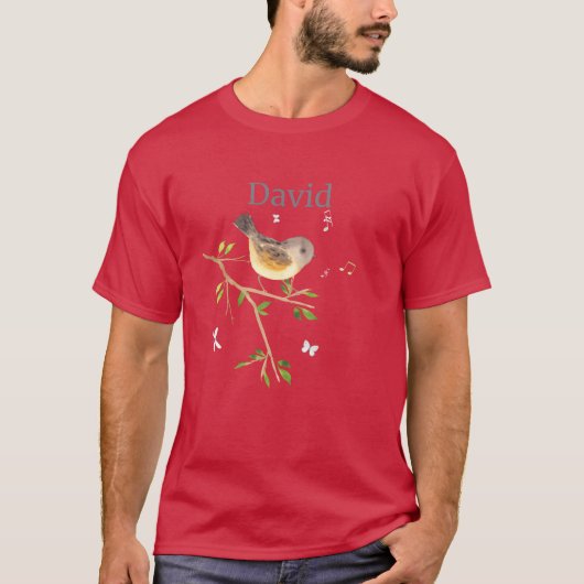 Waldier Bird Name David friends T-Shirt (Vorderseite)
