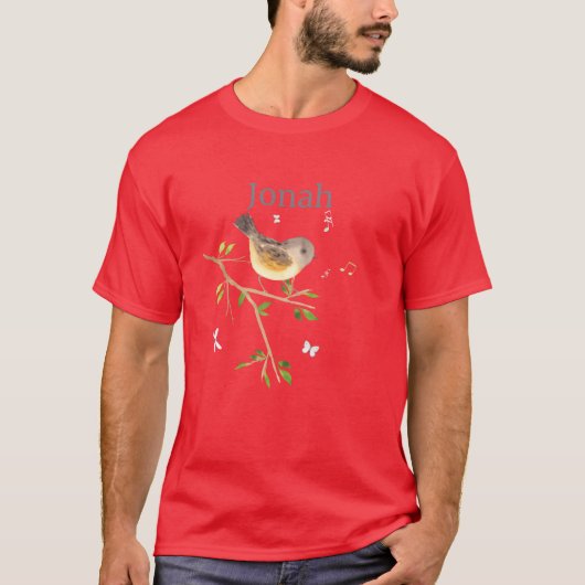 Waldier Bird Name Jonah lustig T-Shirt (Vorderseite)