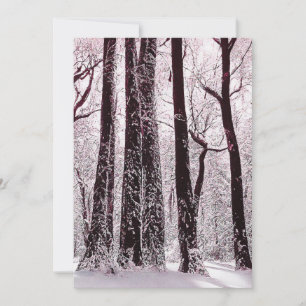 WALDIGE SCHNEEIGE WINTERLANDSCHAFT  EINLADUNG