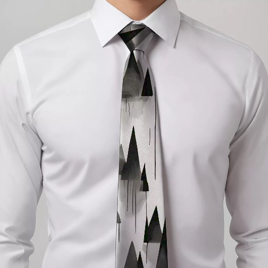Waldinspiriert Gemusterte Krawatte