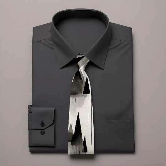 Waldinspiriert Gemusterte Krawatte