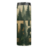 Waldjagd, die Wildnis verfolgen Thermosbecher (Rückseite)