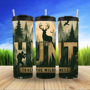 Waldjagd, die Wildnis verfolgen Thermosbecher