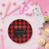 Waldjungen-Baby-Dusche des roten Pappteller (Party)