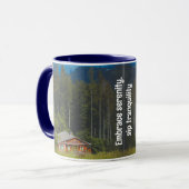 Waldkabine unter den Bergen Tasse (Vorderseite Links)