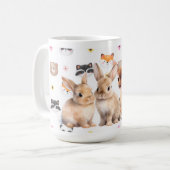 Waldkaninchen Reh Kaffeetasse (Vorderseite Links)