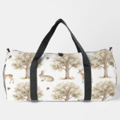 Waldkaninchen- und Hirschmuster Duffle Bag (Rückseite)
