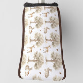 Waldkaninchen- und Hirschmuster Golf Headcover (Rotieren 90)