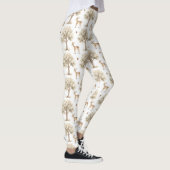 Waldkaninchen und Hirschmuster Leggings (Rechts)