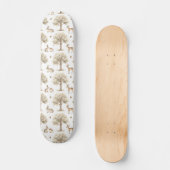 Waldkaninchen- und Hirschmuster Skateboard (Vorderseite)
