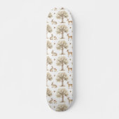 Waldkaninchen- und Hirschmuster Skateboard (Vorne)
