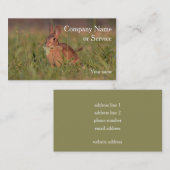 Waldkaninchenkaninchen Visitenkarte (Vorne/Hinten)