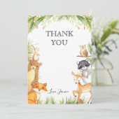 Waldkarte Dankeskarte (Stehend Vorderseite)