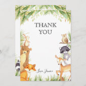 Waldkarte Dankeskarte (Vorne/Hinten)