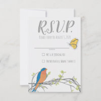 Waldkarte RSVP für Babydusche