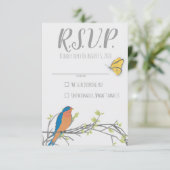 Waldkarte RSVP für Babydusche Karte (Stehend Vorderseite)