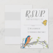 Waldkarte RSVP für Babydusche Karte (Vorne/Hinten)