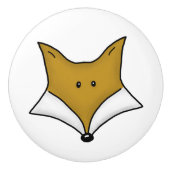 Waldkästen - die besten Waldfreunde - Fox Keramikknauf (Vorderseite)