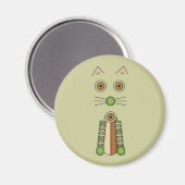 Waldkatze Magnet (Vorderseite/Rückseite)