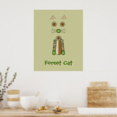 Waldkatze Poster (Küche)
