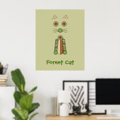 Waldkatze Poster (Heimbüro)