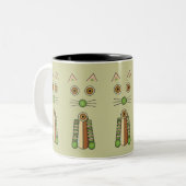 Waldkatze Zweifarbige Tasse (Vorderseite Links)