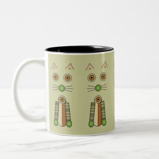 Waldkatze Zweifarbige Tasse (Links)