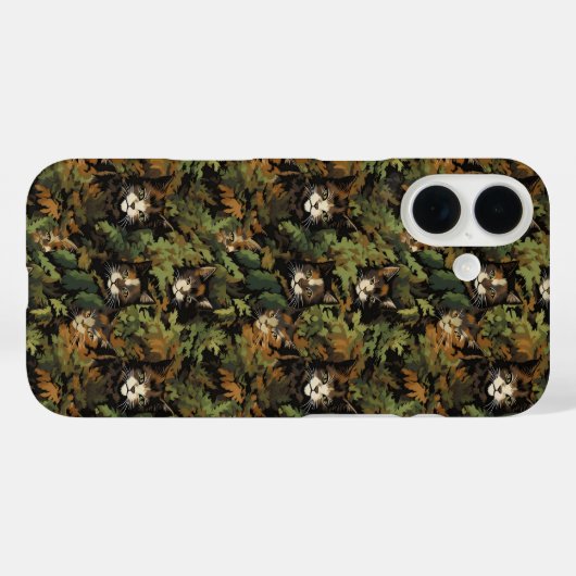 Waldkatzenmuster Case-Mate iPhone Hülle (Rückseite (Horizontal))