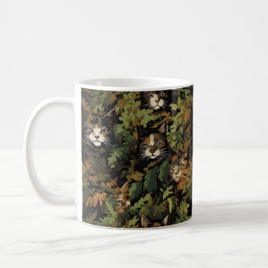 Waldkatzenmuster Kaffeetasse (Links)