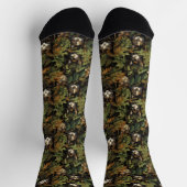 Waldkatzenmuster Socken (Oben)