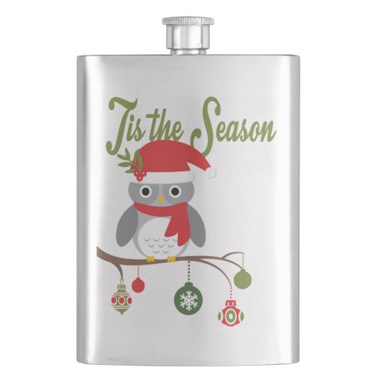 Waldkauz Flachmann (Vorderseite)