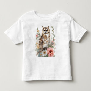 Waldkauz flüstert kleinkind t-shirt