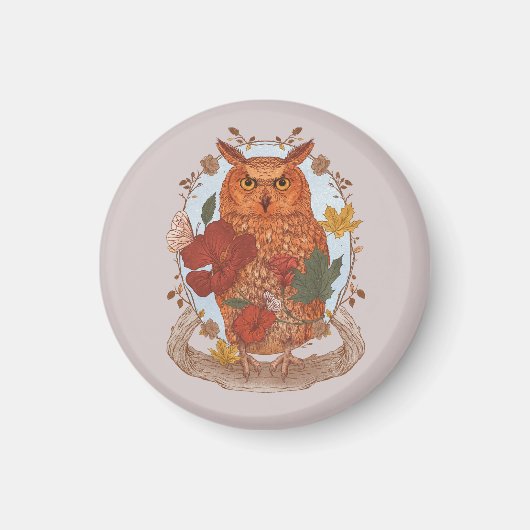 Waldkauz Magnet (Vorne)