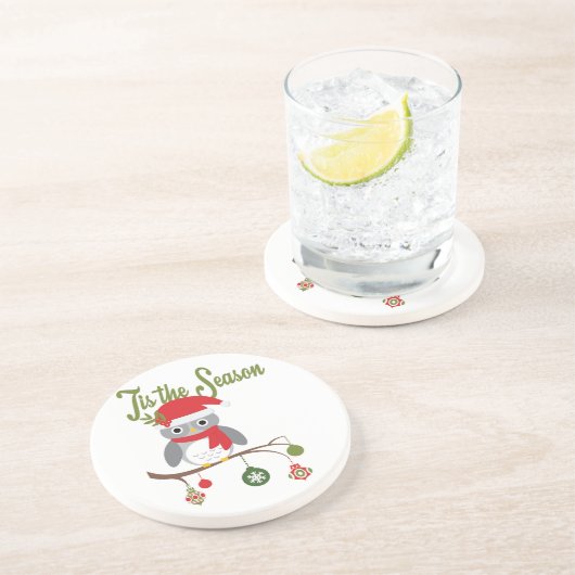 Waldkauz Untersetzer (Seite)