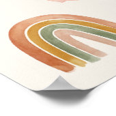 Waldkauz Wetterposter Poster (Ecke)
