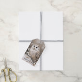 Waldkauz Winter Weihnachten Geschenkanhänger (Mit Garn)