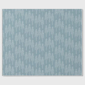 WaldKiefer-Packpapier - weich Blau Geschenkpapier (Flach)