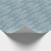 WaldKiefer-Packpapier - weich Blau Geschenkpapier (Ecke)