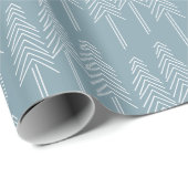 WaldKiefer-Packpapier - weich Blau Geschenkpapier (Rolleneckpunkt)