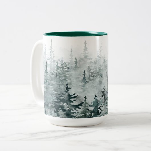 Waldkiefer Zweifarbige Tasse (Vorderseite Links)