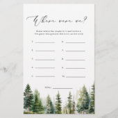 Waldkiefern Wo waren wir Brautparty (Vorderseite)