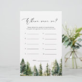 Waldkiefern Wo waren wir Brautparty (Stehend Vorderseite)